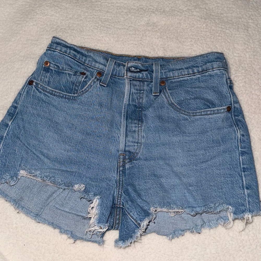 Levi's 501 Light Blue Jean Shorts